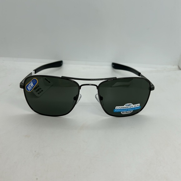 Caribbean Sun Polarized Sunglasses CS 062M Gunmetal 56-19-140 NWT